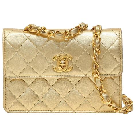 vintage gold chanel bag|Vintage Chanel bag 24k gold.